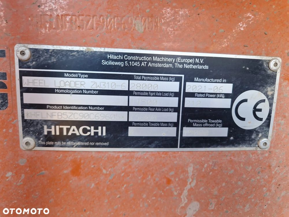 Hitachi ZW 310LSD-6 - 15