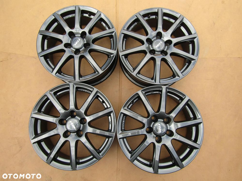 4x Felgi Aluminiowe 16 Kia Ceed I II III Niro Venga / Hyundai i30 II III ix35 ix20 Tucson Elantra Mitsubishi Lancer Outlander ASX Peugeot 4007 4008 Citroen C4 Aircross Mazda 3 5 6 CX-3 CX-5 CX-30 / 6,5 j 5x114,3 piasta 67,1 mm RIAL GERMANY - 5
