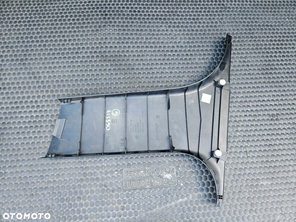 Osłona Słupka Progu Plastik Zaślepka Tapicerka Wnętrza Czarne BMW 3 E90 E91 LCI Lift - 25