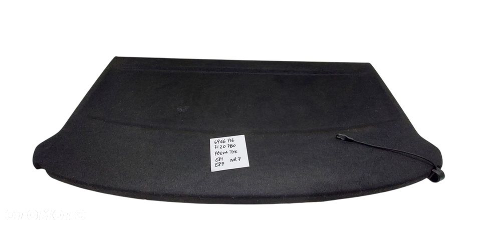 Bmw E81 E87 Półka Bagażnika Tylna Tył Czarna 6966716 Nr 7
