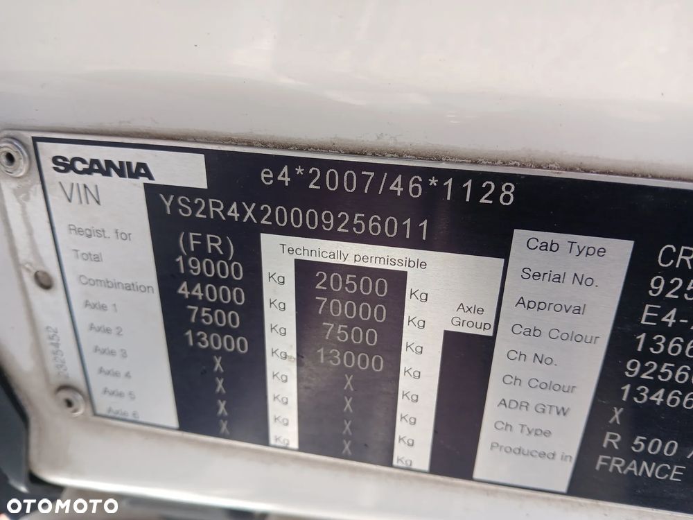Scania R500, Pełna opcja, Hydraulika, 4 poduszki, Sprowadzona - 13