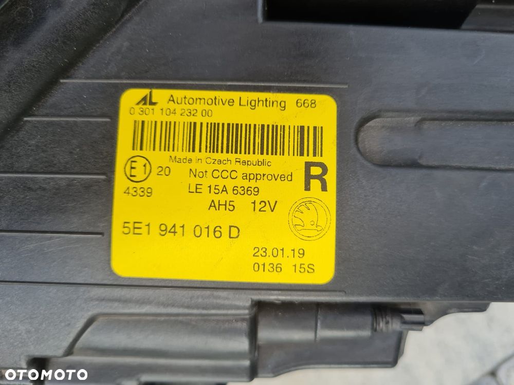 SKODA OCTAVIA 3 III 5E1 LIFT Lampy przód Full Led 5e1941015d 5e1941016d - 13