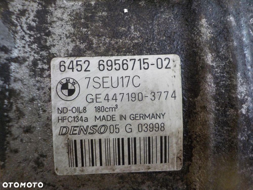 BMW E60 E90 Z4 2.5 B 07r N52B25A N52B25AE sprezarka klimatyzacji 6956715 - 6