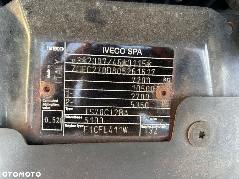 Iveco Daily 70c18 3.0 Diesel 180KM Automat HI-MATIC Klima Tempomat  Grzany Fotel Plandeka Winda - 36