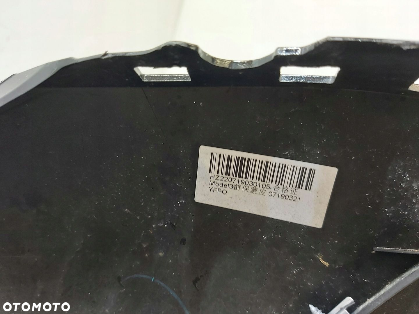 ZDERZAK PRZÓD PRZEDNI KRATKA PŁYTA TESLA MODEL 3 ORYGINAŁ - 13