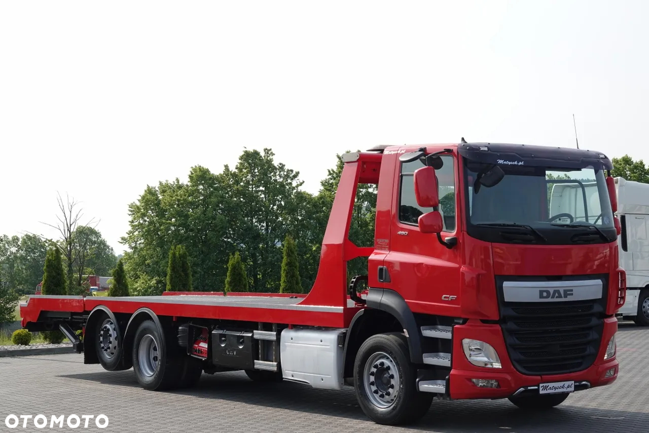 DAF CF 460 / LAWETA / PLATFORMA / NAJAZDY HYDRAULICZNE / WYCIĄGARKA / EURO 6 - 13