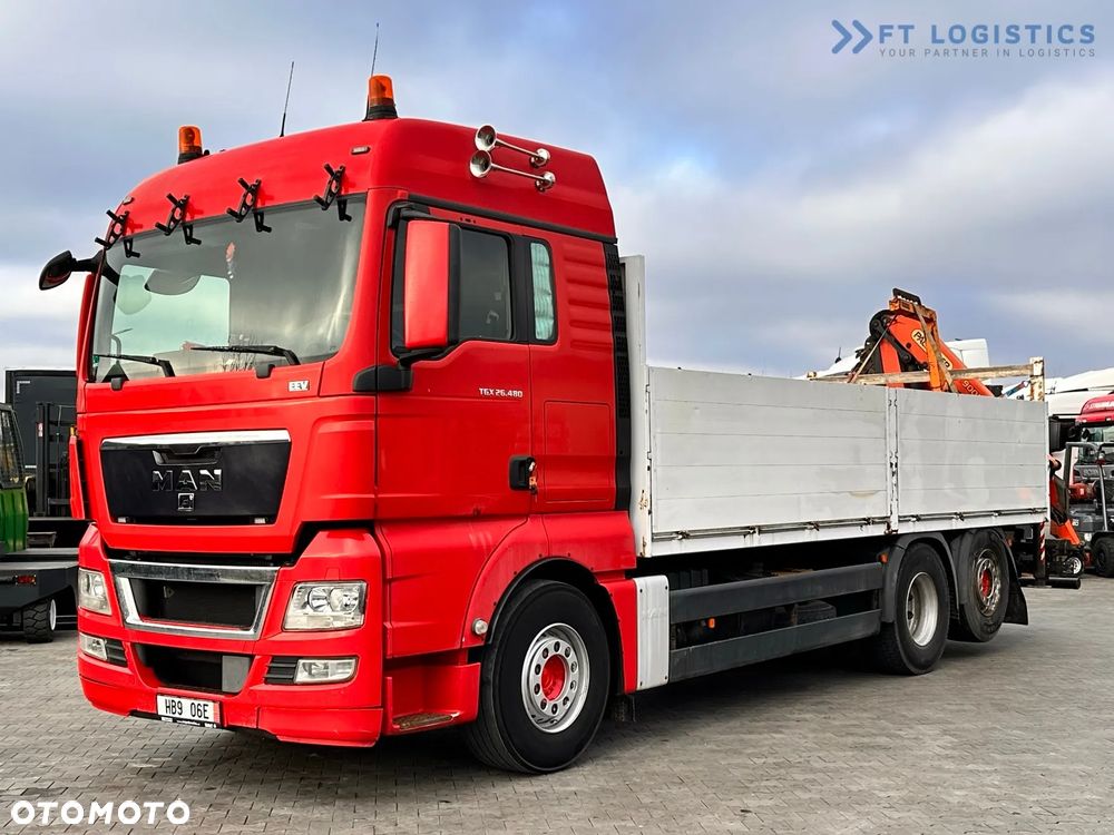 MAN TGX 26.480 6X2 / HDS PALFINGER PK9002-EH B / Opony 80% Michelin / Stan BDB - 3