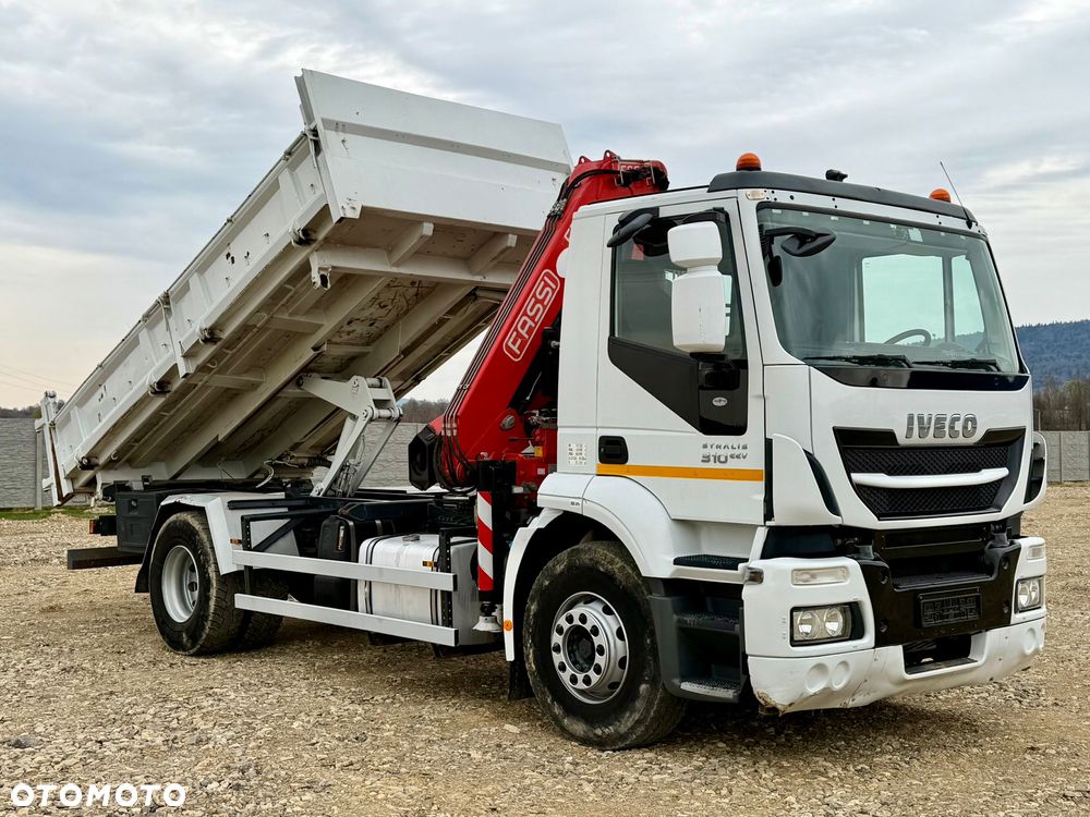 Iveco STRALIS 310 / WYWROTKA / HDS / FASSI F135 / HYDROBURTA / E5 EEV / 3 STRONNA / MANUAL - 1