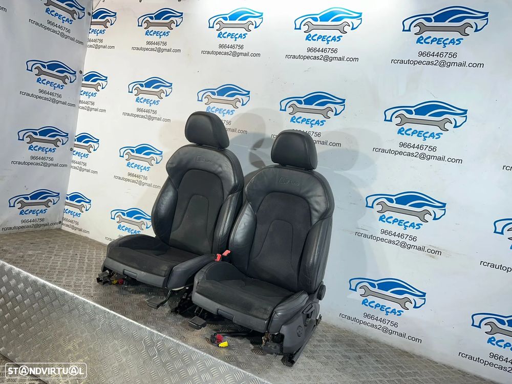 .Conjunto Bancos Pele Tecido S-Line Audi A4 B8 Avant 2007 - 2017 - 10