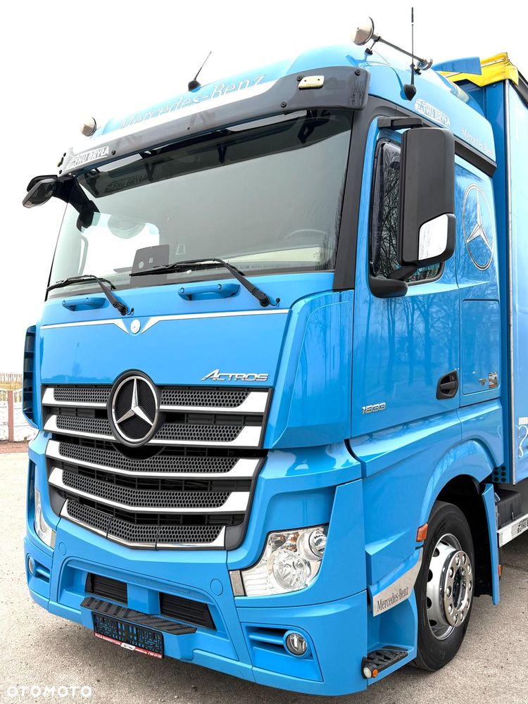 Mercedes-Benz ACTROS 1833 / FIRANKA/ WINDA / NOWY TACHOGRAF G2V2 / NOWE OPONY / 19PALET / 8TON ŁADOWNOŚCI / AUTOMAT / DUŻY SILNIK  / SYPIALKA / SERWISOWANY / 2018 / JAK NOWY  / - 13