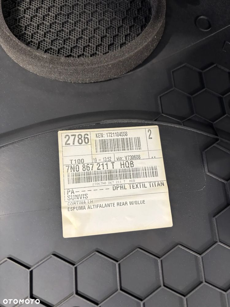 VW Sharan Seat Alhambra boczek drzwi tył prawy lewy 7N0867211T 7N0867212T roleta - 2