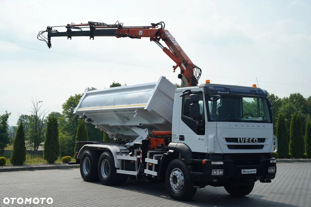Iveco TRAKKER 410 / 6X4 / 2 STR. WYWROTKA + HDS ATLAS 125.2 / HYDROBURTA / ROTATOR / MANUAL / EURO 5 EEV / - 11