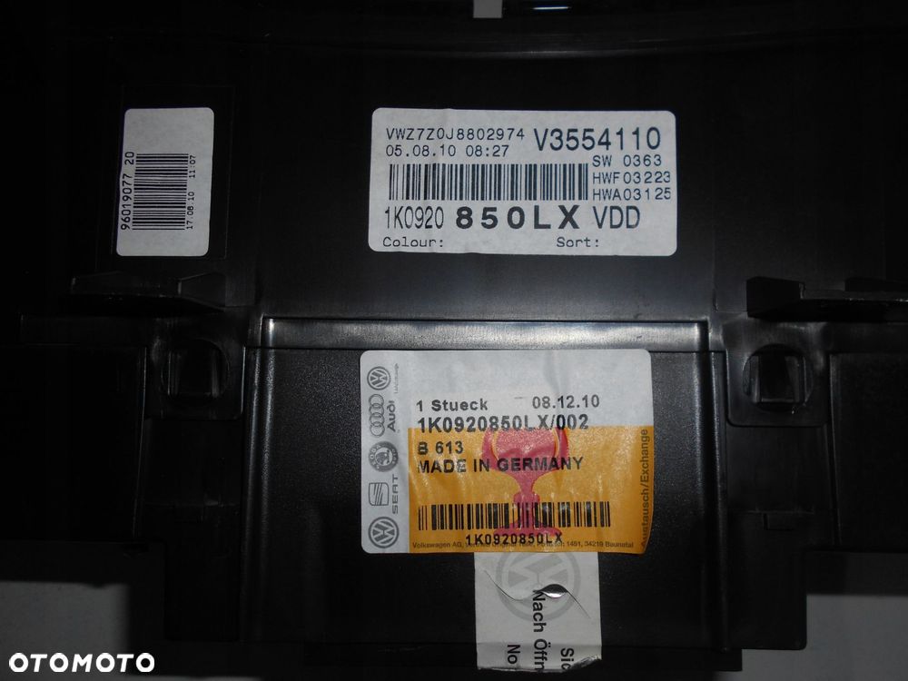 vw golf v jetta 1.9 2.0 tdi licznik zegary - 3