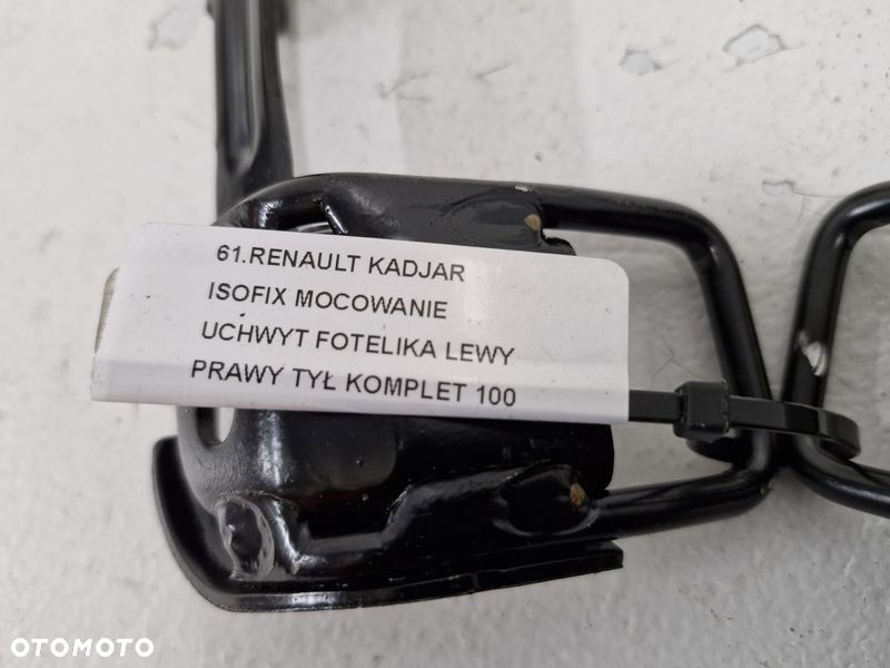 RENAULT KADJAR ISOFIX MOCOWANIE UCHWYT FOTELIKA LEWY PRAWY TYŁ KOMPLET - 5