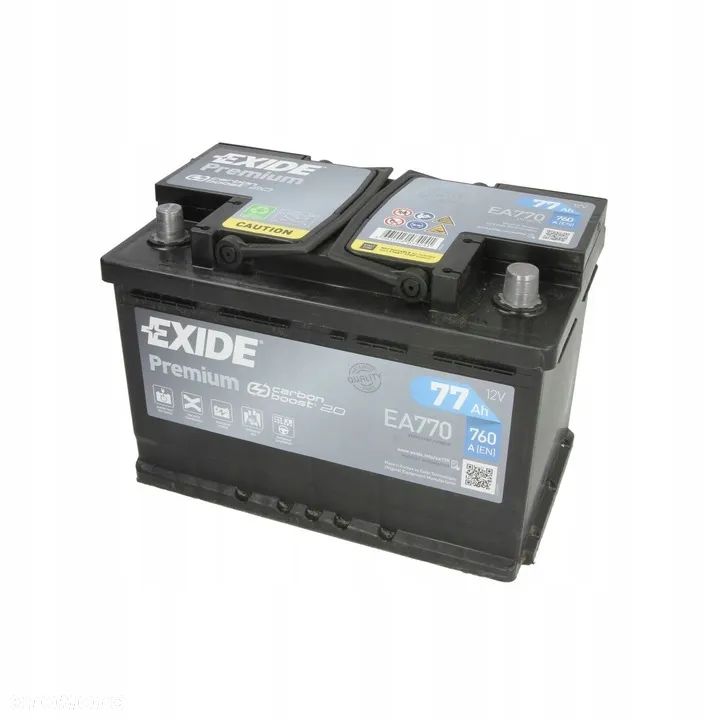 NOWY Akumulator Exide EA1000 EA770 77Ah 760A P+ 12V | WARSZAWA Grochowska | Motoautko - 3