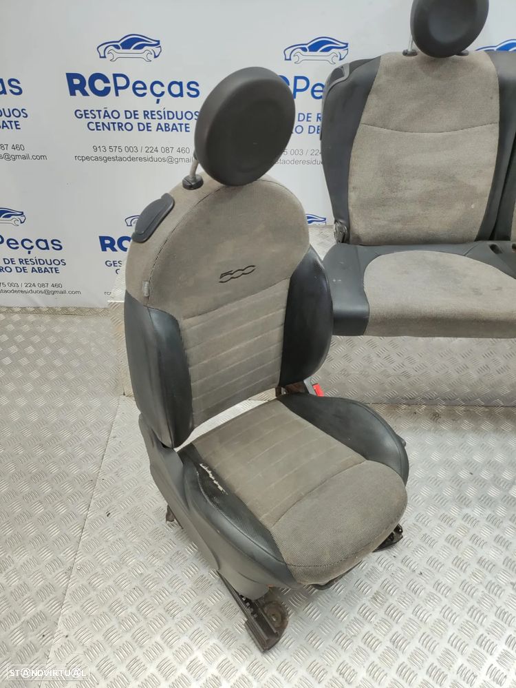 Conjunto Bancos Pele Tecido Fiat 500 312 2007 - 2024 - 8