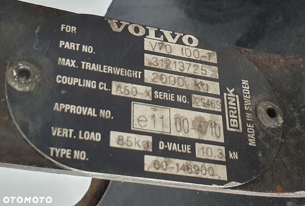 BELKA HAKA HOLOWNICZEGO VOLVO V70 II 31213725 - 3