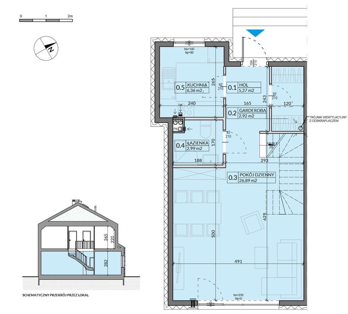 4-pokojowy dom 85m2 + ogródek Bezpośrednio - Pełny obrazek: 2/11