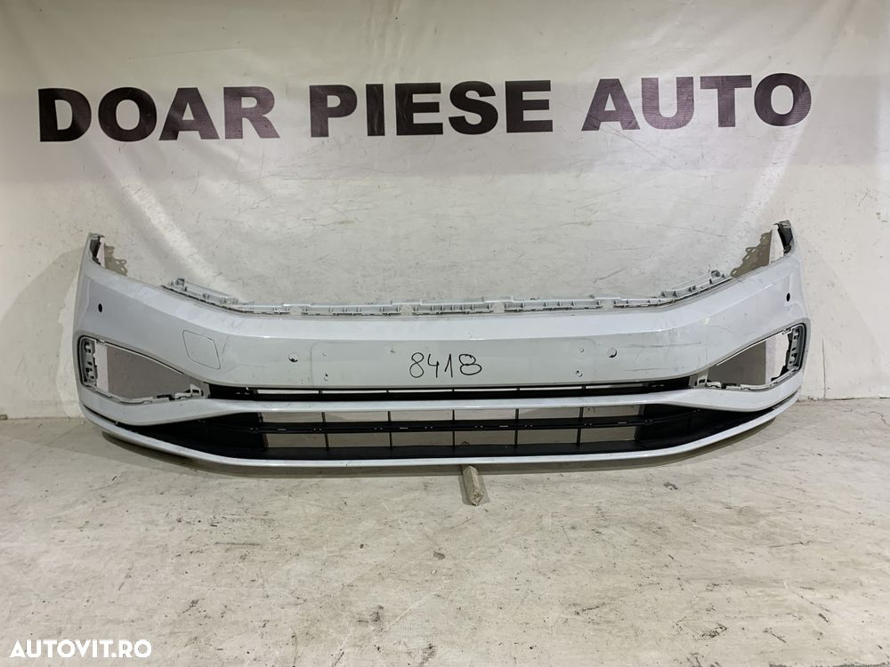 Bara fata VW Passat B8, facelift, 2019, 2020, 2021, 2022, 2023, cod origine OE 3G0807221E, cu gauri pentru senzori de parcare (6). - 1