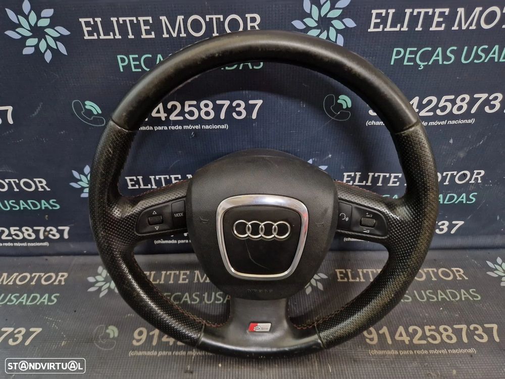 Volante usado pele com airbag AUDI A6 C6 S-LINE - 4