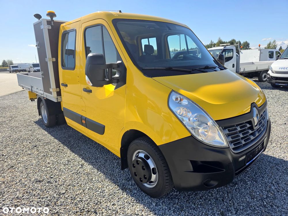 Renault MASTER 2,3 DCI 145 KONNA DOKA BRYGADÓWKA 7 OSOBOWA 3,3M SKRZYNIA KLIMA WEBASTO 162T/KM PRZEBIEGU GWARANCJA BLIŻNIAKI DO 3,5T - 7