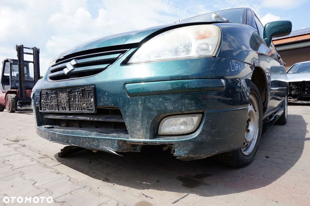 MASKA ZDERZAK BŁOTNIKI LAMPY LIANA  ZY6  SUZUKI 2001-2010 ZIELONY PRZÓD KOMPLETNY - 14