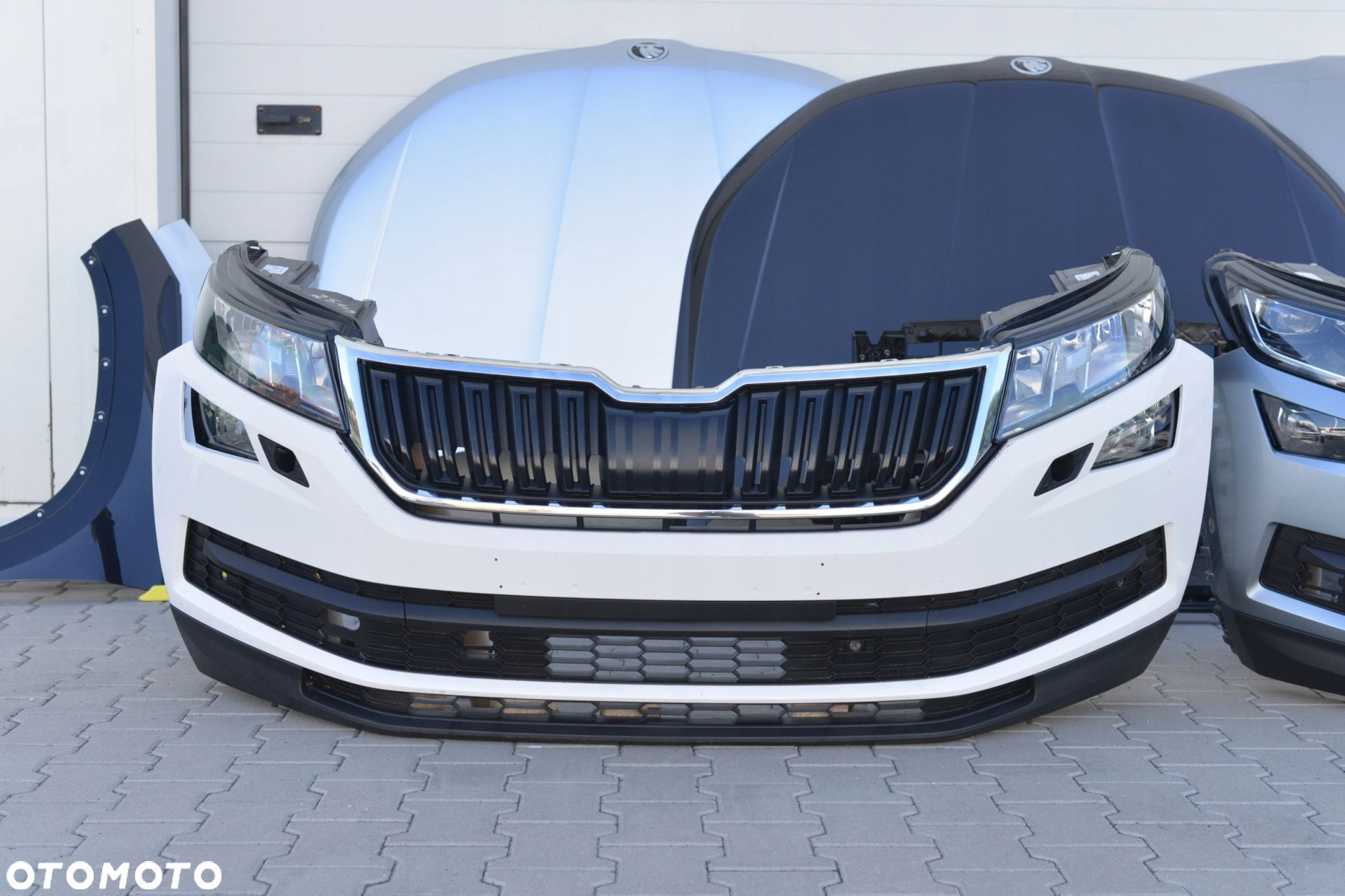 MASKA ZDERZAK GRILL BŁOTNIK LAMPA H7 XENON LED PAS BELKA SKODA KODIAQ - 8