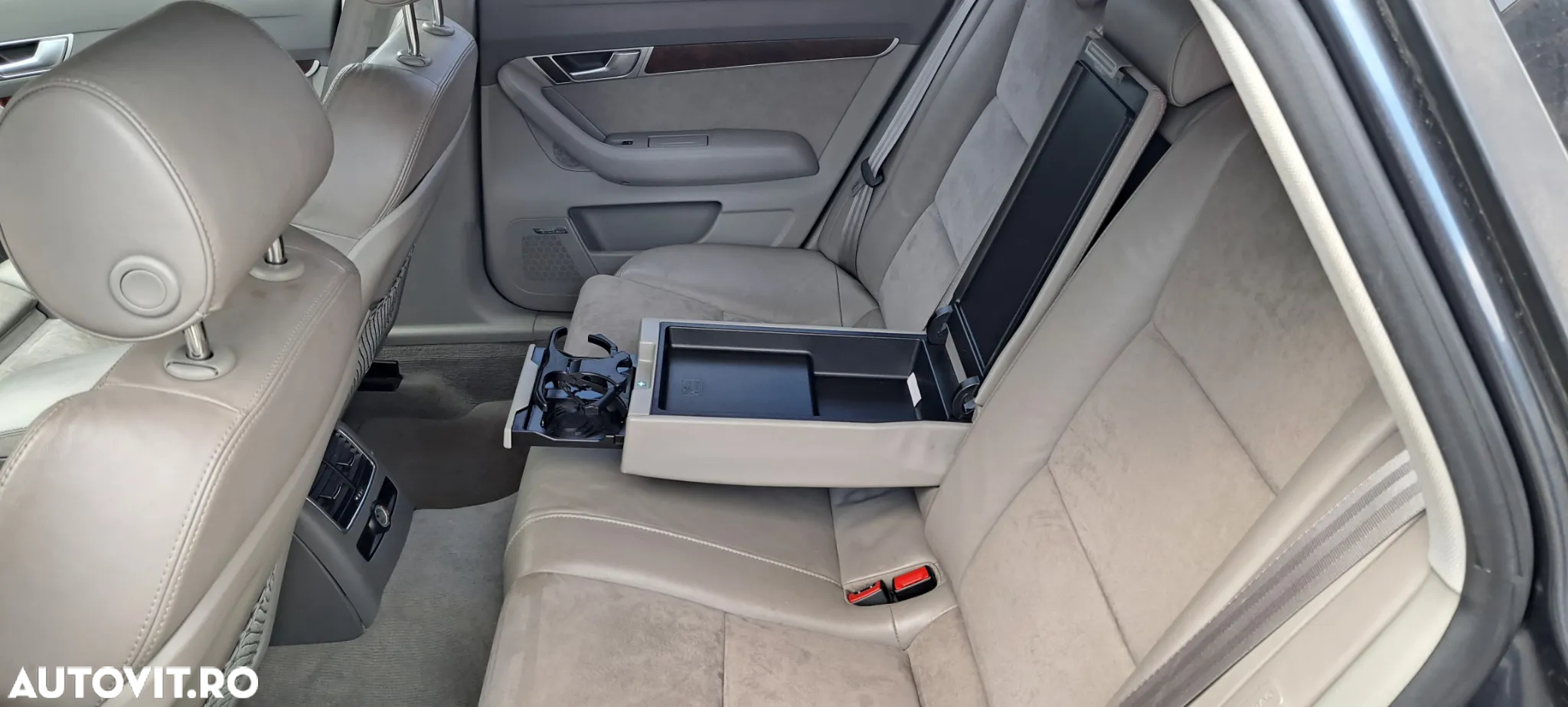 VIDEO INTERIOR Scaune alcantara gri cu fete portiere  A6 C6 - 7