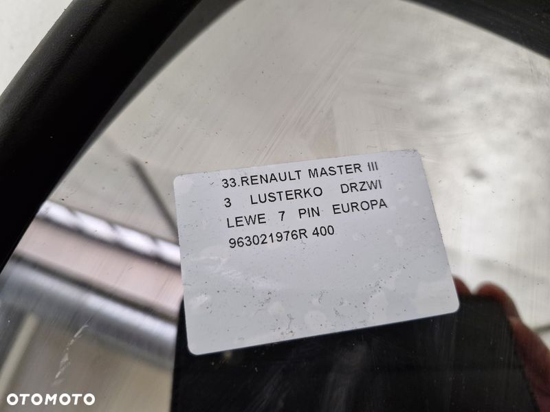 RENAULT MASTER III 3 LUSTERKO DRZWI LEWE 7 PIN EUROPA 963021976R - 7
