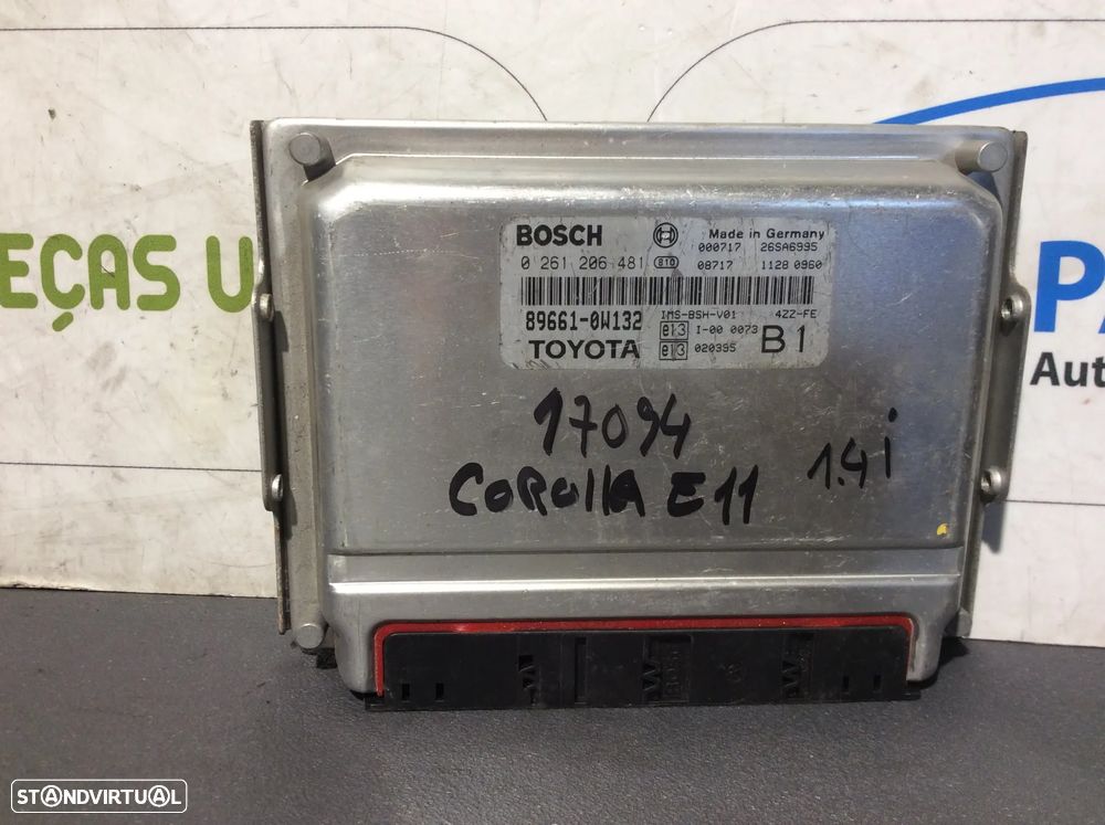Centralina Motor Toyota Corolla E11   1.4i   0261206481   89661-0W132 - 1
