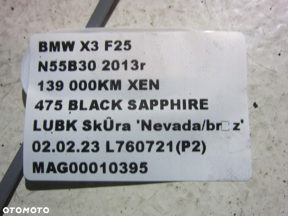 BMW X3 F25 X4 ZACISK HAMULCOWY PRAWY TYŁ 6791018 - 10