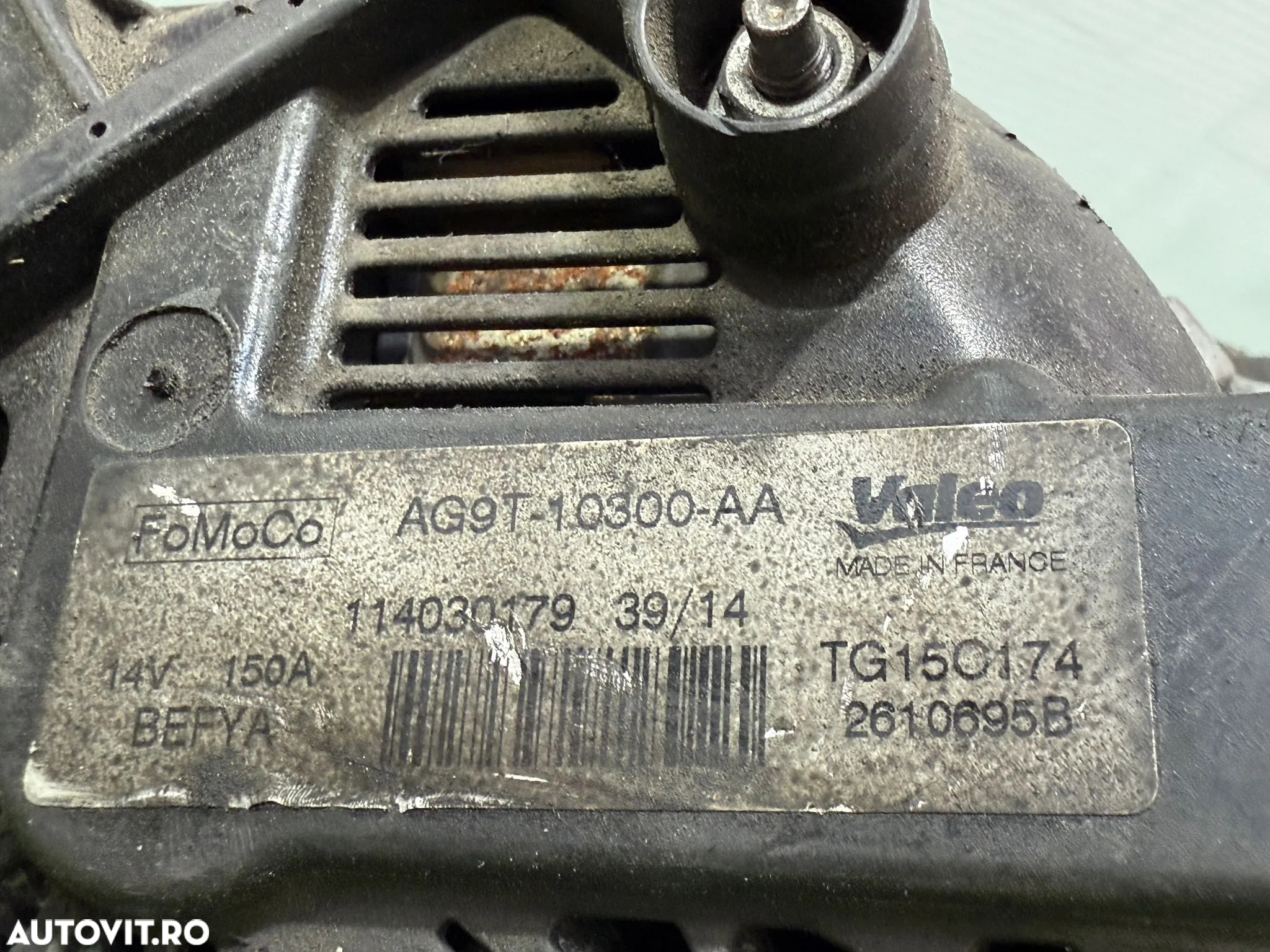 ALTERNATOR FORD GALAXY 3 2.0 DIESEL 2015 COD OEM AG9T-10300-AA AG9T10300AA 2015-2024 - 7
