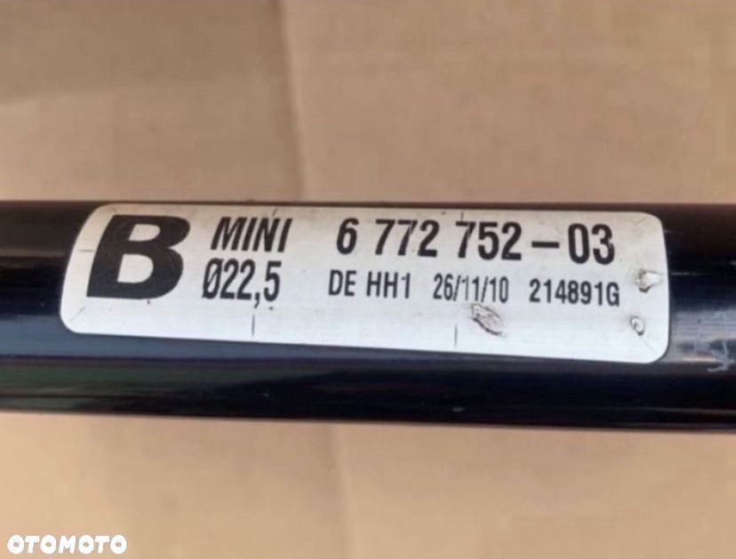 6772752 stabilizator Drążek stabilizatora przód mini cooper one r55 r56 - 2