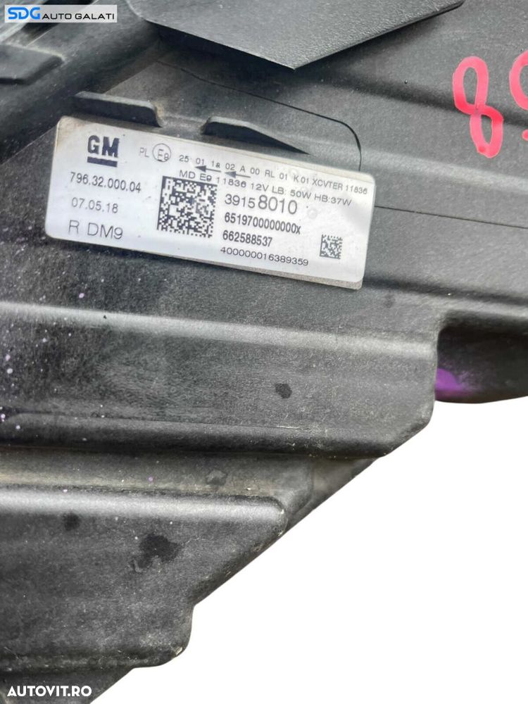 Far Dreapta Full Led cu Lupa EUROPA Opel Astra K 2015 - 2020 Cod 39158010 662588537 7963200004 [LR0158] - 8