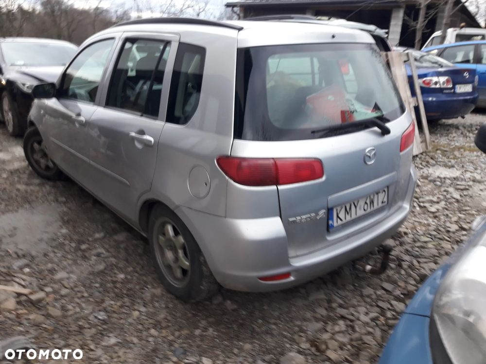 Mazda 2 dy 02-07 drzwi tył przód szyba zamek  w kolor 22V z szyba  w kolor 22V pas zderzak błotnik belka Szyba drzwi tył - 5