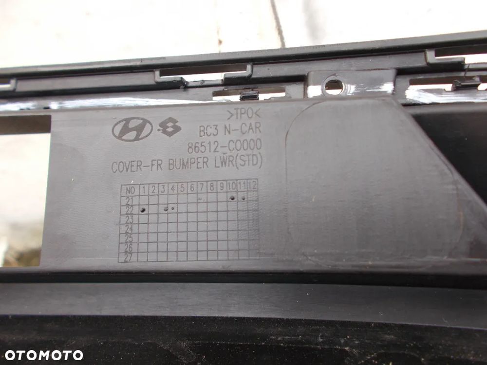 HYUNDAI I20 N-LINE SPOILER ZDERZAKA DOKŁADKA PRZÓD 86512-C0000 - 4