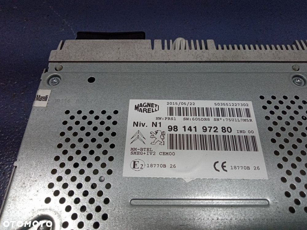 CITROEN C4 II B7 LIFT 15- JEDNOSTKA RADIA NAWIGACJI SMEG+ 9814197280 - 5
