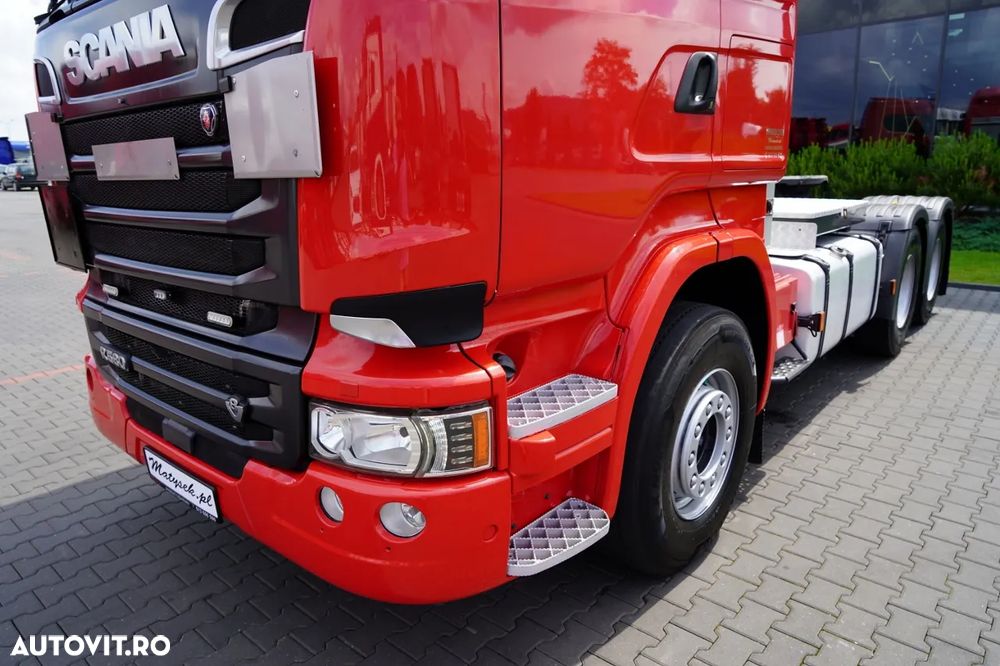 Scania R 580 / V8 / 6x4 / MTA: 150.000 KG / RETARDER / I-PARK COOL / ADR COMPLET / TRACTOR CU 3 AXE / IMPORTAT - 10