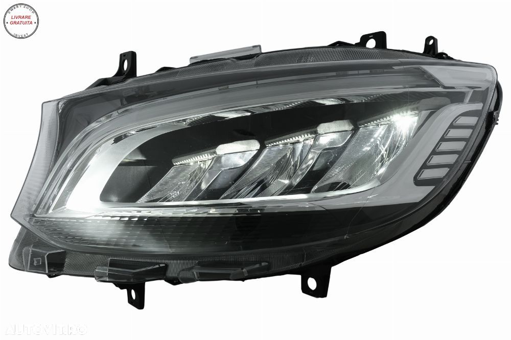Faruri Full LED Mercedes Sprinter W907 Halogen (2019-2023) Negru- livrare gratuita - 14