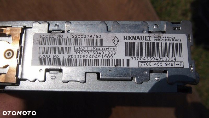 radio cd oryginał renault master 7700433948 - 5