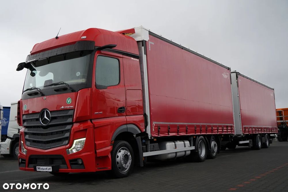 Mercedes-Benz ACTROS 2545 / ZESTAW TANDEM 120 M3 / PRZEJAZDOWY / 6x2 / BIG SPACE / WIELTON / 2021 - 1
