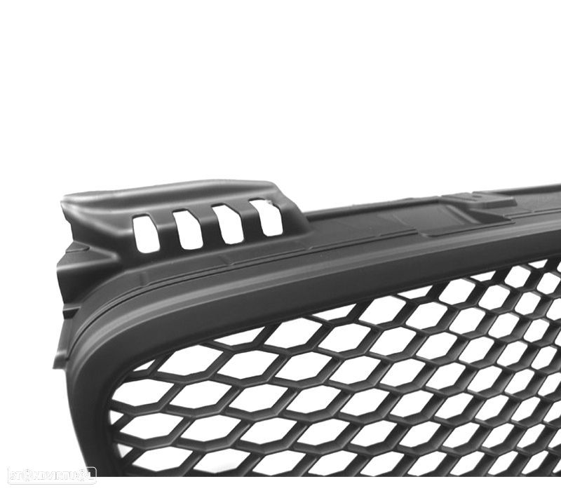 GRELHA FRONTAL AUDI A4 B7 04-07 LOOK RS PRETO MATE - 2