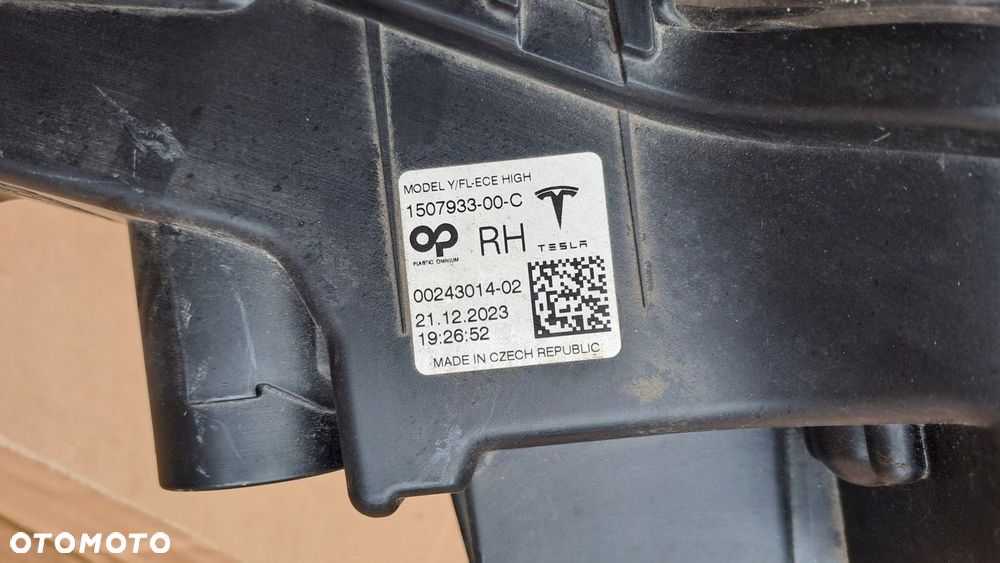 TESLA 3 Y LIFT 20- HALOGEN LED DRL PRAWY PRZÓD PRZEDNI 1507933-00-C UŻYWANY - 3