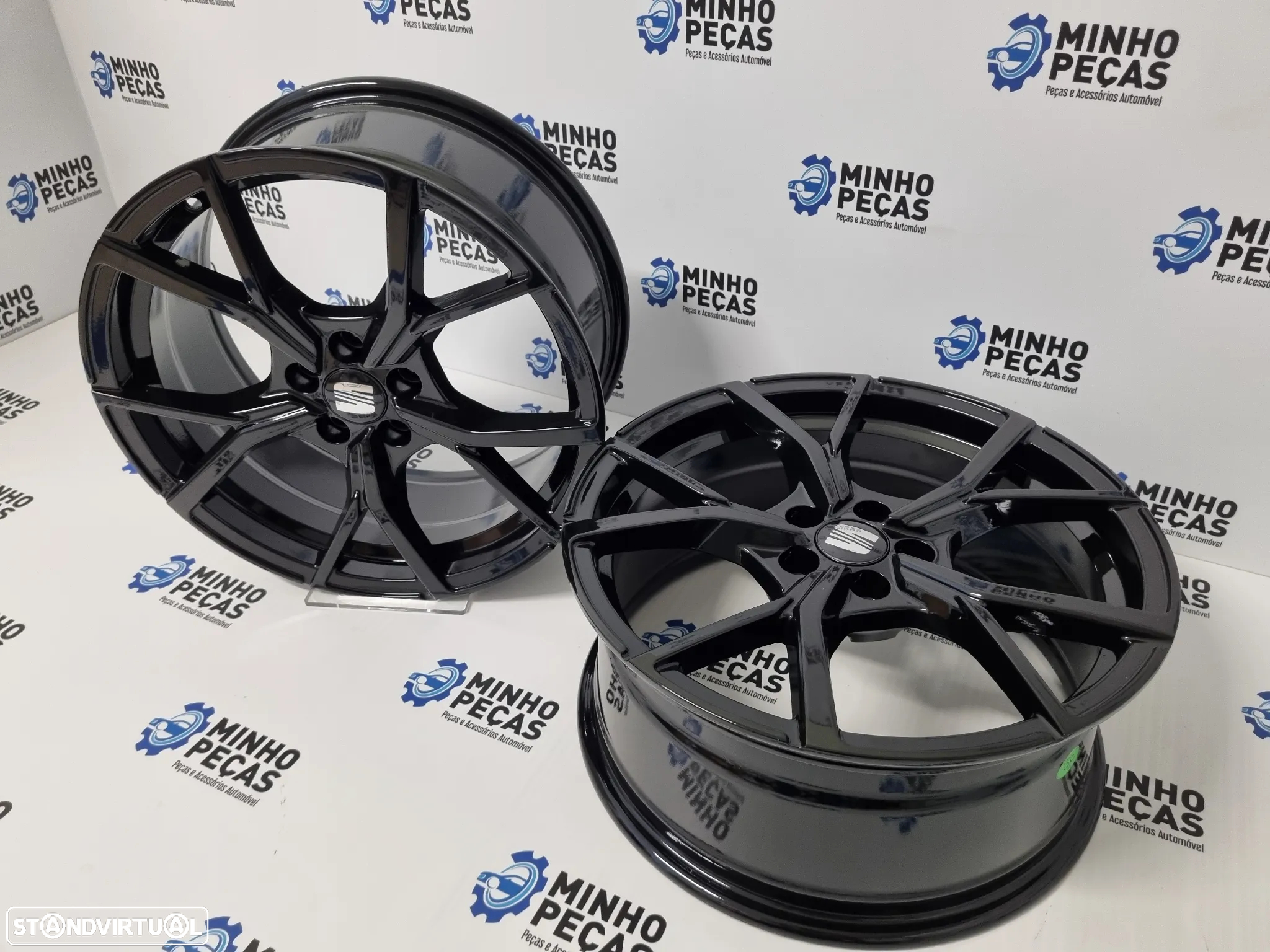 Jantes Look Seat Ibiza em 17 (5x100) Preto Brilho - 5