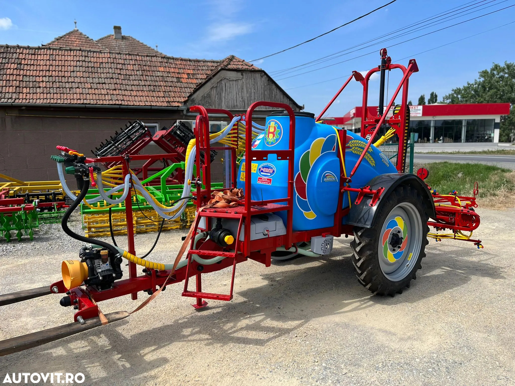 Terraking Biardzki Instalatie de erbicidat tractat 1500L cu 15M - 4