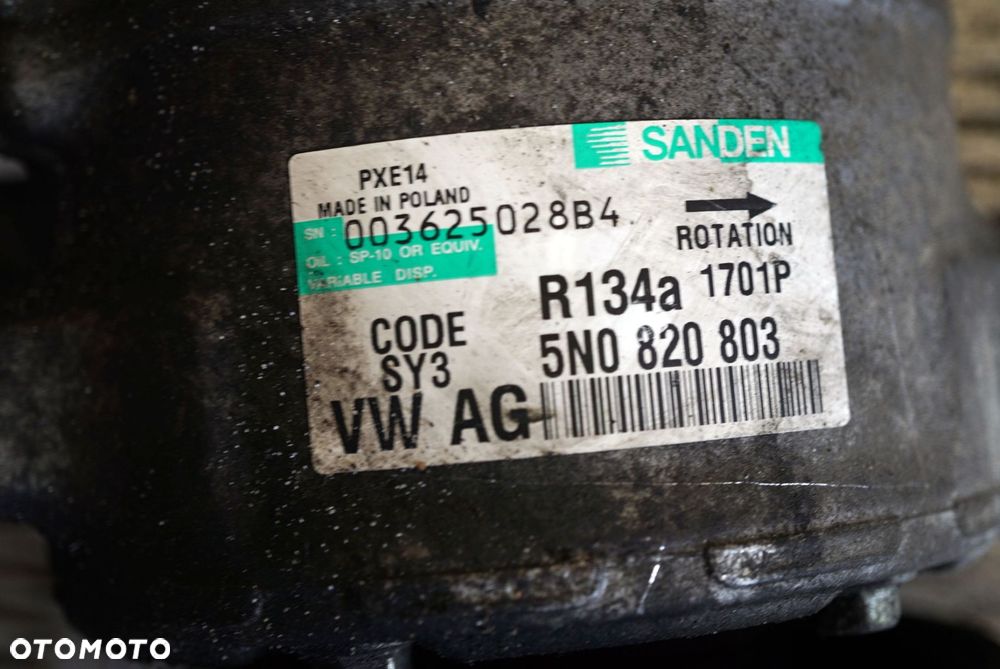 KOMPRESOR KLIMATYZACJI SPRĘŻARKA A3 8P 5N0820803 AUDI 2003-2008 - 9