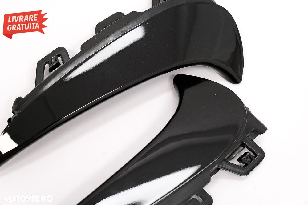 Ornamente Bara Spate Flapsuri Negru Lucios Mercedes GLA SUV H247 (2020+) Sport Lin- livrare gratuita - 2