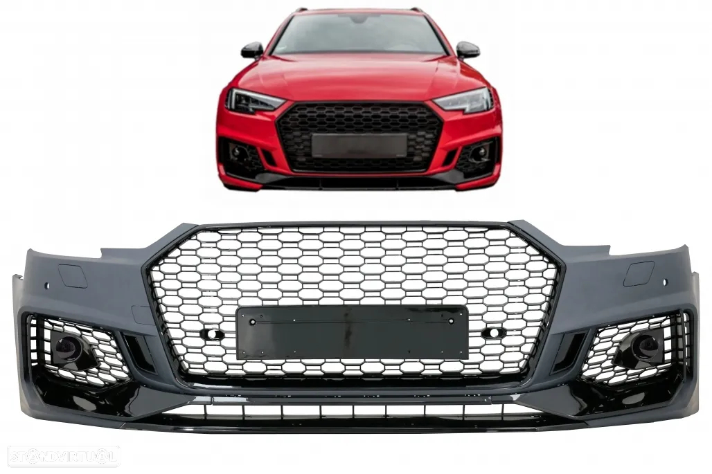 Para-choques Audi A4 B9 8W (2016 a 2019) Look Quattro RS4 - 11