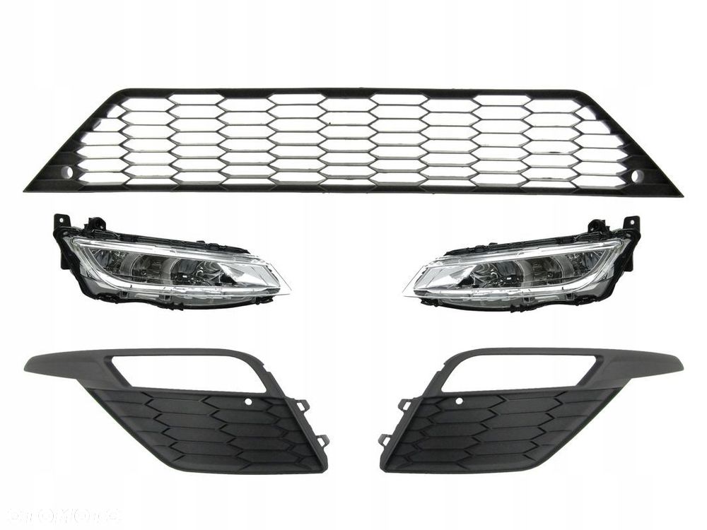 Seat Leon 17 - 20 FR Kratki / Atrapy w zderzak + halogeny LED Zestaw ! - 1