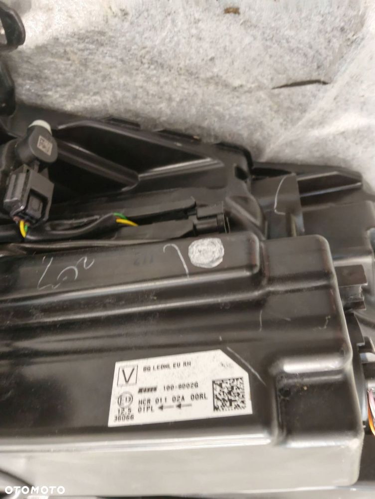 nissan qashqai j12 full led komplet lamp przednich żółta naklejka 100-8d02g - 13